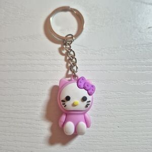 Sanrio Hello Kitty Pink and White Keychain Card Holder